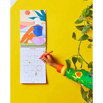 Ban.do 2021 Wall Calendar with Artwork & Stickers