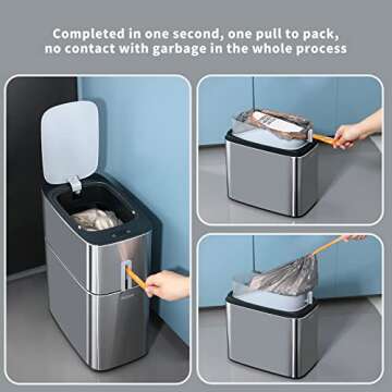 MOPUP Automatic Bathroom Trash Can | Smart Sensor Bin