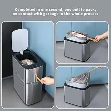 MOPUP Automatic Bathroom Trash Can | Smart Sensor Bin