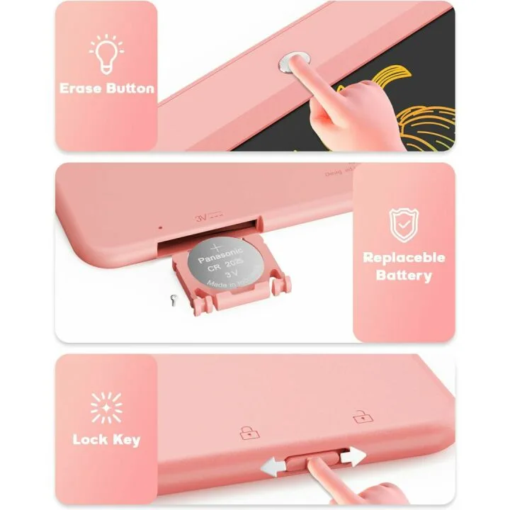 Bravokids 10 Inch LCD Writing Tablet for Kids