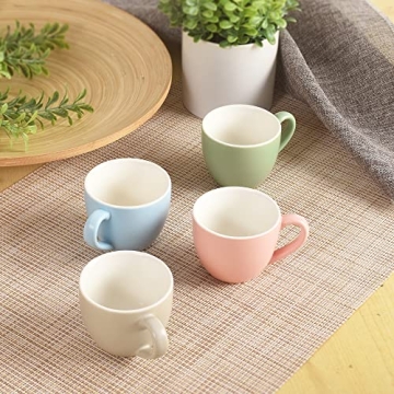 homEdge Mini Porcelain Espresso Cup Set of 6 Multicolor