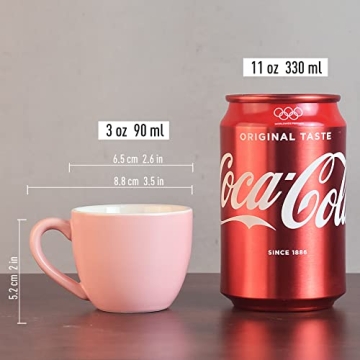 homEdge Mini Porcelain Espresso Cup Set of 6 Multicolor