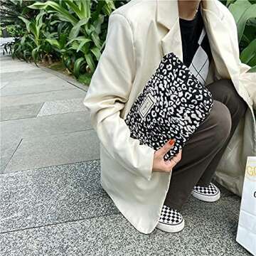 Stylish LYDZTION Leopard Print Makeup Bag for Travel