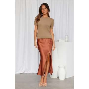 Arach&Cloz Womens Summer Pullover Sweaters for Casual Style