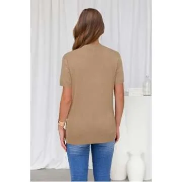 Arach&Cloz Womens Summer Pullover Sweaters for Casual Style