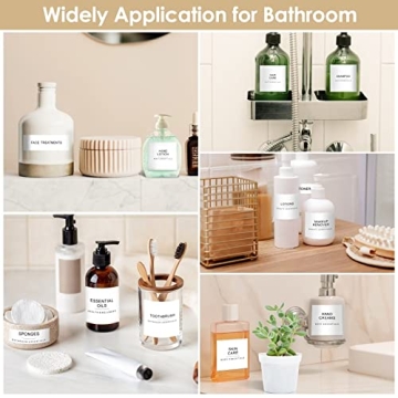 372 PCS Minimalist Bathroom Laundry Labels - Organize Effortlessly