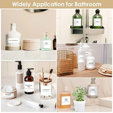 372 PCS Minimalist Bathroom Laundry Labels - Organize Effortlessly