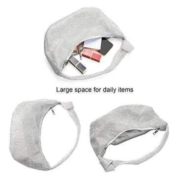 Rumdin Rhinestone Evening Purse for Women Stylish Clutch