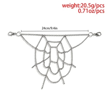 Kenjudess Gothic Spider Webbing Pants Chain for Everyone