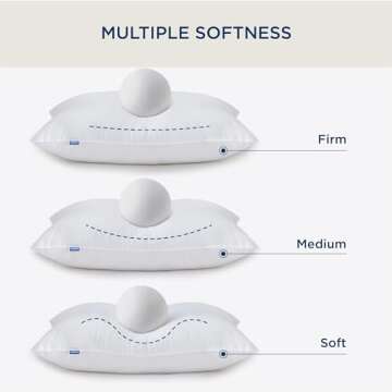 Bedsure Soft Pillows Queen Size Set of 4 - Hotel Quality Queen Size Bed Pillows 4 Pack for Sleeping,...