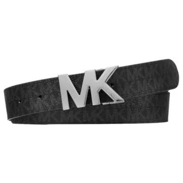 Stylish Michael Kors 34mm Reversible MK Buckle Belt