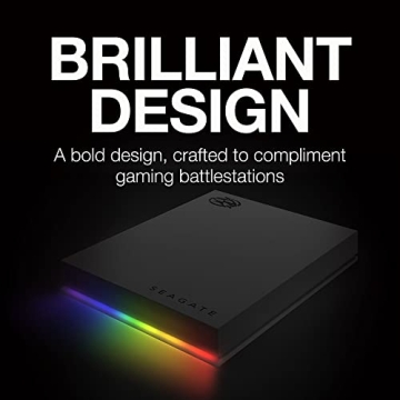 Seagate FireCuda 1TB RGB Gaming Hard Drive USB 3.2