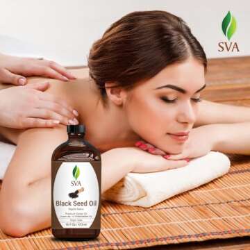 SVA Black Seed Oil - 100% Natural for Skin & Hair Care