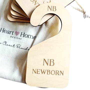 Modern Double-Sided Baby and Toddler Closet Dividers Set - Durable Nursery Organizers