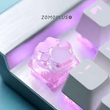 wwkeycaps ZOMO Special Edition 3D Printing Gaming Cat Keycaps Cherry MX keycaps Cats paw ShapeSakura Pink