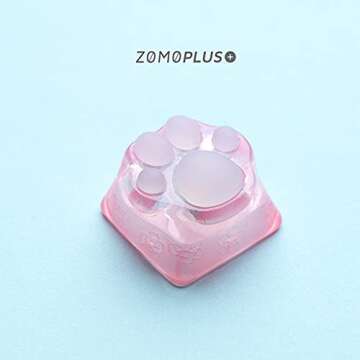 wwkeycaps ZOMO Special Edition 3D Printing Gaming Cat Keycaps Cherry MX keycaps Cats paw ShapeSakura Pink