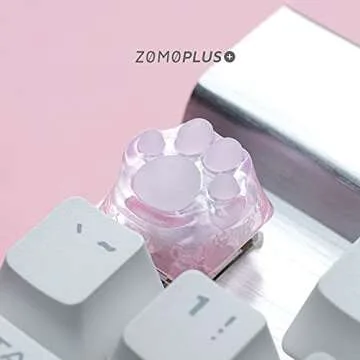 wwkeycaps ZOMO Special Edition 3D Printing Gaming Cat Keycaps Cherry MX keycaps Cats paw ShapeSakura Pink