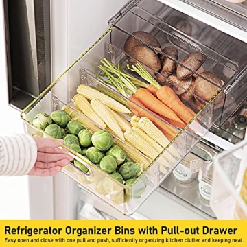 Fridge Organizer Drawer Set for Efficient Kitchen Storage