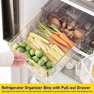 Fridge Organizer Drawer Set for Efficient Kitchen Storage