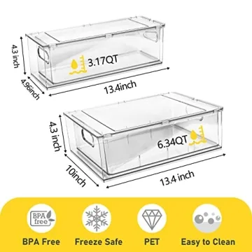 Fridge Organizer Drawer Set for Efficient Kitchen Storage
