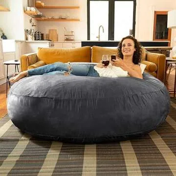 Jaxx 6 Foot Cocoon Large Bean Bag Chair for Adults