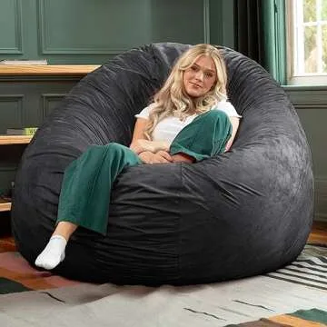 Jaxx 6 Foot Cocoon Large Bean Bag Chair for Adults