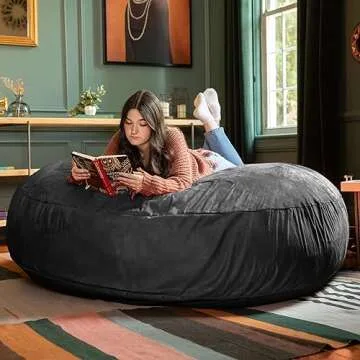 Jaxx 6 Foot Cocoon Large Bean Bag Chair for Adults