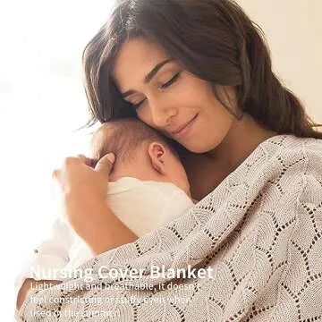 Soft Cotton Crochet Knit Baby Blanket for Newborns