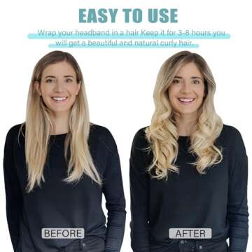 Heatless Velvet Hair Curlers to Sleep in Heatless Curling Rod Headband For Long Hair Overnight No He...