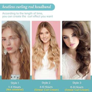 Heatless Velvet Hair Curlers for Effortless Overnight Curls