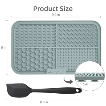 MateeyLife 2PCS Large Lick Mat for Dogs - Feed and Calm