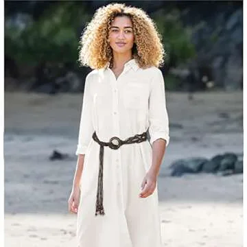 Suyi Boho Braid Belt for Women - Adjustable Stylish Bohemian Waistwear