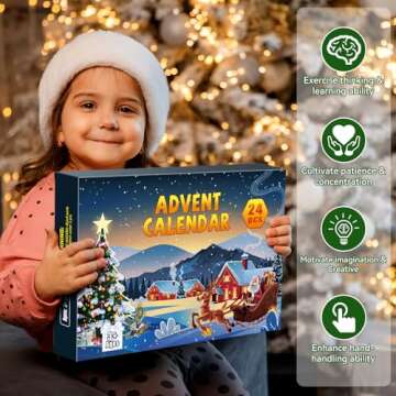 Advent Calendar 2024 Brain Teaser Puzzles for Adults Teens Kids, 24 Pcs Metal & Wood Puzzle Christmas Countdown Calendar with Fun Challenges Toys Game, Xmas Gifts for Boys Girls Teens Adults