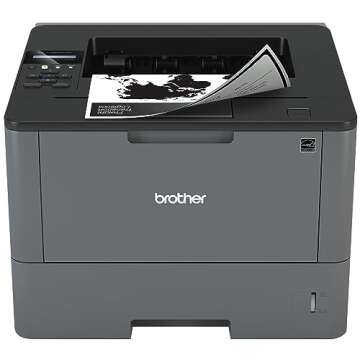 Brother Monochrome Laser Printer, HL-L5200DW, Wireless Networking, Mobile Printing, Duplex Printing,...