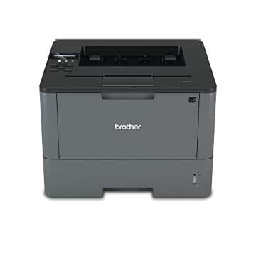 Brother Monochrome Laser Printer, HL-L5200DW, Wireless Networking, Mobile Printing, Duplex Printing, Amazon Dash Replenishment Ready, Black, 2.3