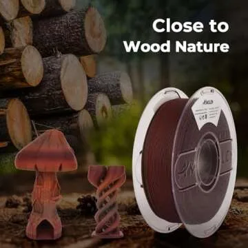 AMOLEN 3D Printing Filament Dark Wooden Rainbow Color Change Printer Filament PLA 1KG Spool 1.75mm 1.75mm Dry Rose Wood/Ebony/Burgundy/Walnut 1KG/2.2lb Fit Most FDM and Printer Pen Tigerwood