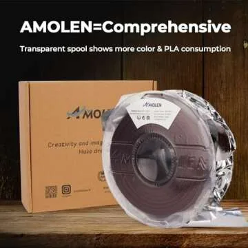 AMOLEN 3D Printing Filament Dark Wooden Rainbow Color Change Printer Filament PLA 1KG Spool 1.75mm 1.75mm Dry Rose Wood/Ebony/Burgundy/Walnut 1KG/2.2lb Fit Most FDM and Printer Pen Tigerwood