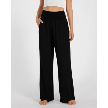 ODODOS Women's Wide Leg Lounge Pants with Pockets