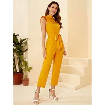 Trendy WDIRARA Women's Sleeveless Jumpsuit for Any Occasion