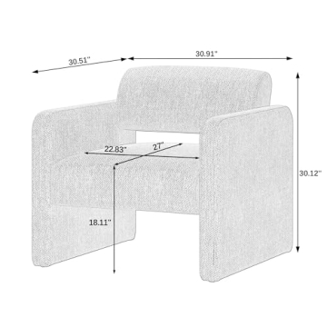 Ultimate Elegant Teddy Velvet Armchair for Comfort