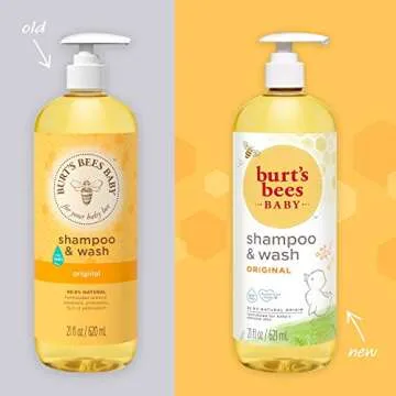 Burt's Bees Baby Shampoo and Wash Set, 2-in-1 Natural Origin Plant Based Formula for Sensitive Skin,...