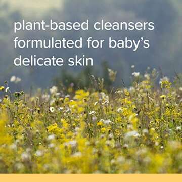 Burt's Bees Baby Shampoo and Wash Set, 2-in-1 Natural Origin Plant Based Formula for Sensitive Skin, Original Fresh Scent, Tear-Free, Paraben Free, Pediatrician Tested, 3 Bottles 63 oz (21 oz 3-Pack)