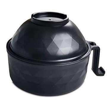 Layron Ramen Cooker Ramen Bowl Set with Chopsticks 33oz Microwave Noodle Bowl College Dorm Room Esse...