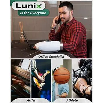 Lunix LX3 Hand Massager with Heat for Pain Relief