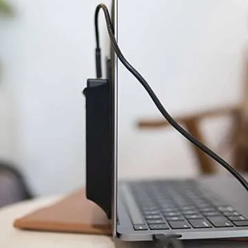 TECH FLUENT - External Hard Drive Holder - Portable HDD & SSD Adhesive Case - Organizer Pouch Wireless Storage for Samsung Sandisk WD Seagate Toshiba ADATA LaCie (Big Size 5.94 x 4.52 x 0.12 in)