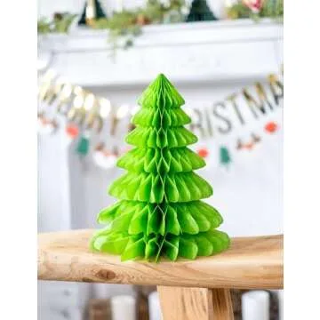 Unique Christmas Tree Honeycomb Centerpiece for Festive Decor