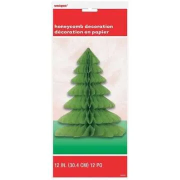 Unique Christmas Tree Honeycomb Centerpiece for Festive Decor