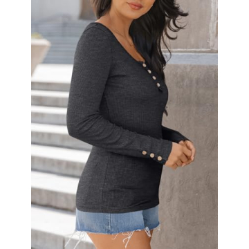 Kissfix Women's Trendy Long Sleeve Tee – Fall Collection