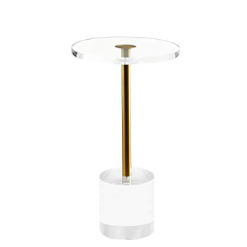 Artmaze Clear Acrylic End Table for Modern Living Spaces
