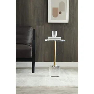 Artmaze Clear Acrylic End Table for Modern Living Spaces